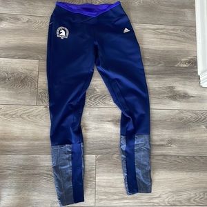 BOSTON MARATHON 2015 Adidas Women's Blue Athletic Pants